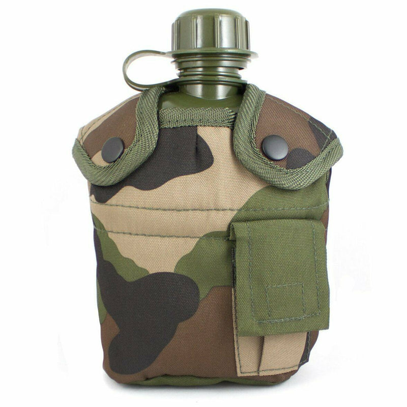 Bouteille d'eau M1 de style cantine de l'armée américaine avec couvercle et clips Alice de l'armée américaine