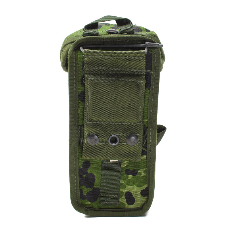Pochette de chargeur LMG de camouflage militaire danois authentique avec attache de ceinture universelle