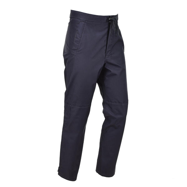 Pantalon de pluie authentique de la police britannique, pantalon d'extérieur imperméable pour temps humide bleu