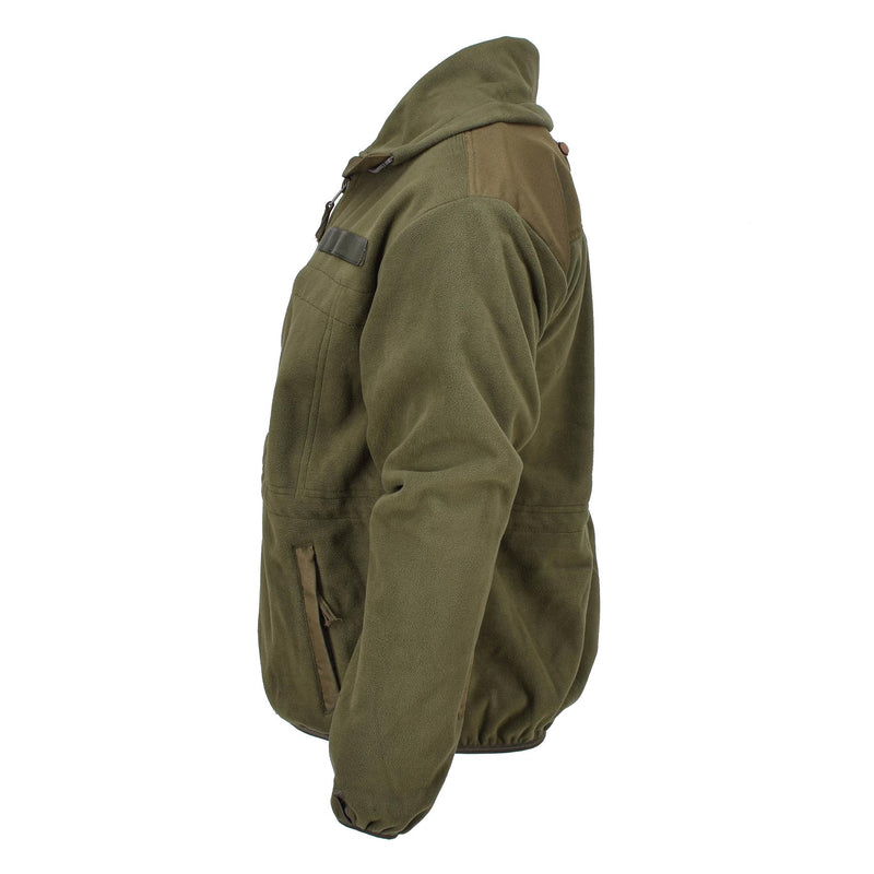 Veste polaire de style militaire autrichienne de marque Blochl, col montant, fermeture éclair intégrale, respirante