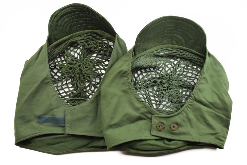 Filet de protection pour casque militaire de l'armée suédoise d'origine, vert