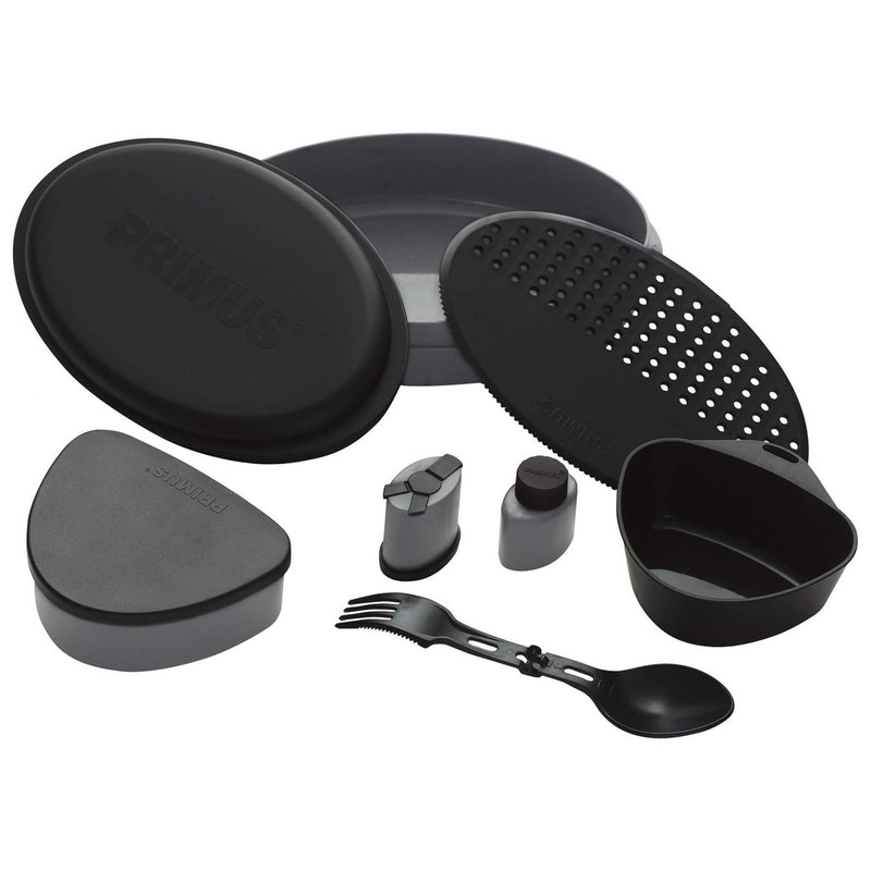 Kit de repas de camping Primus Frigg W Piezo, boîte à lunch bushcraft, assiettes de randonnée