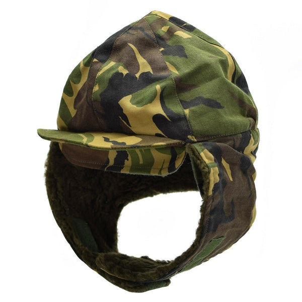 Véritable casquette militaire hollandaise de l'armée hollandaise, chapeau d'hiver militaire camouflage