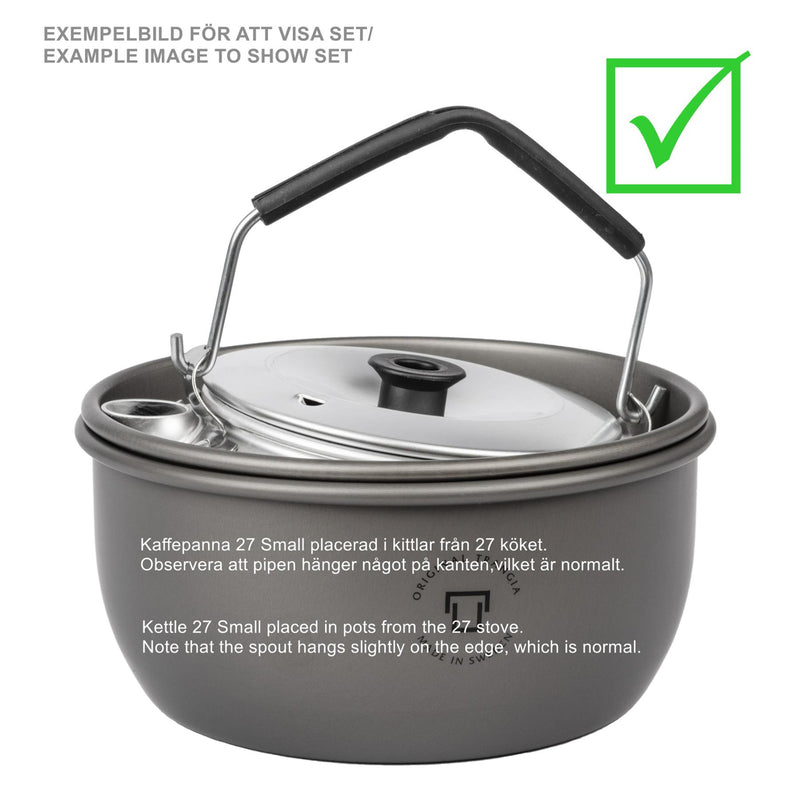 Couvercle de bouilloire Trangia 0,6 L en aluminium léger avec poignée pliable pour le camping et la cuisine