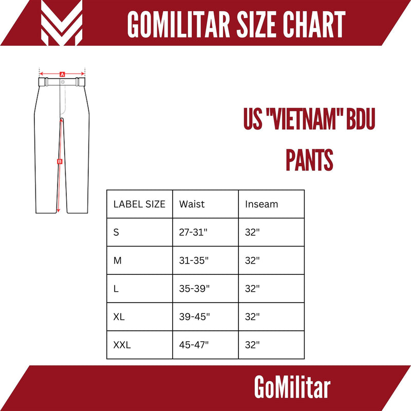 Pantalon de combat OD style jungle vietnamienne M64 de l'armée américaine de marque Mil-Tec pour soldats BDU