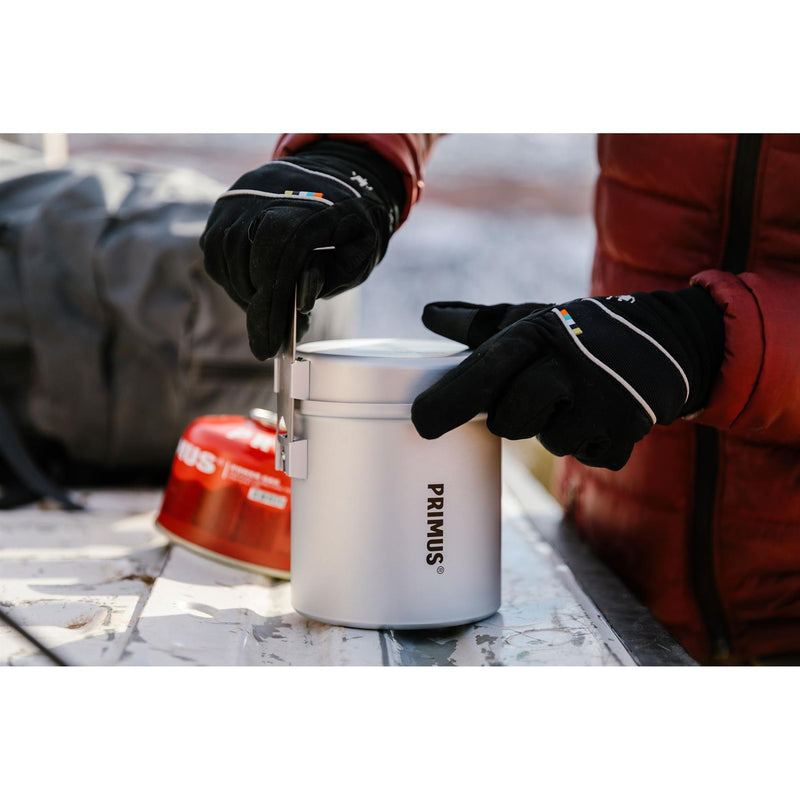 Ensemble de cuisine de randonnée léger avec revêtement en céramique Primus Essential Trek Pot 1 litre
