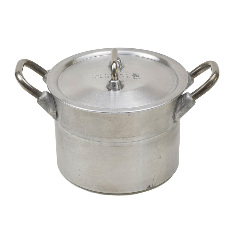Couvercle de casserole militaire allemande d'origine en aluminium de 2 litres pour la randonnée BW Army Mess Kit NEUF