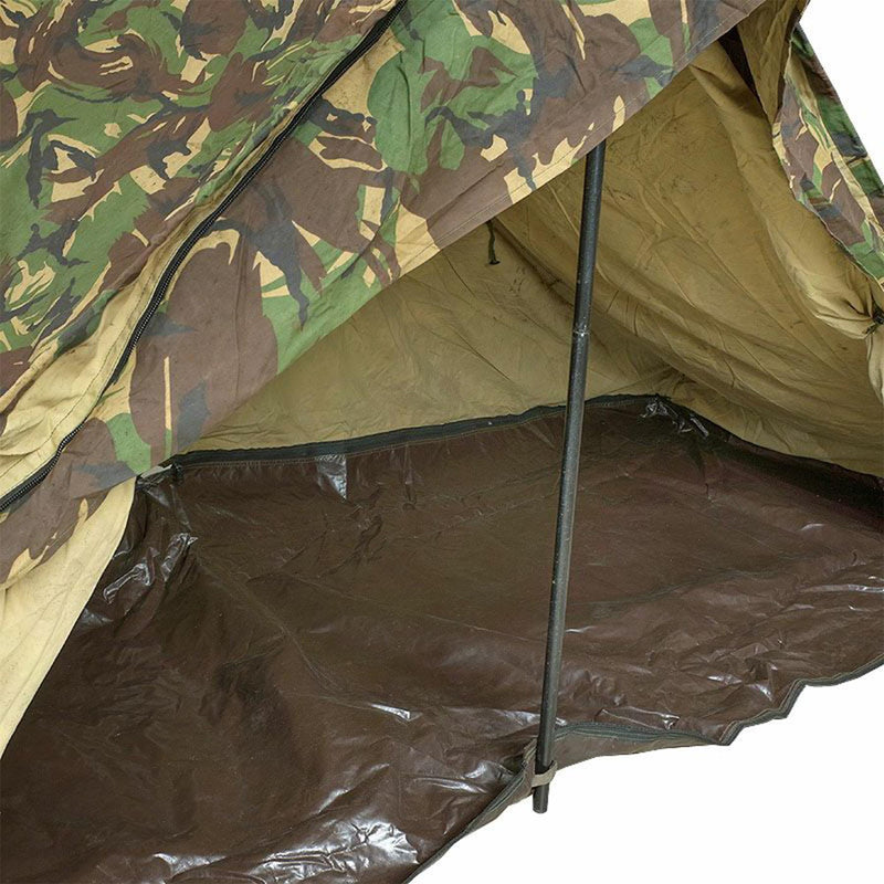Tente de camouflage militaire néerlandaise originale DPM pour camping en plein air hydrofuge
