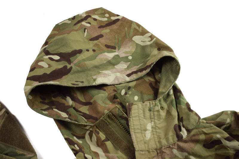 Veste de combat militaire MTP de l'armée britannique authentique, parka coupe-vent à capuche