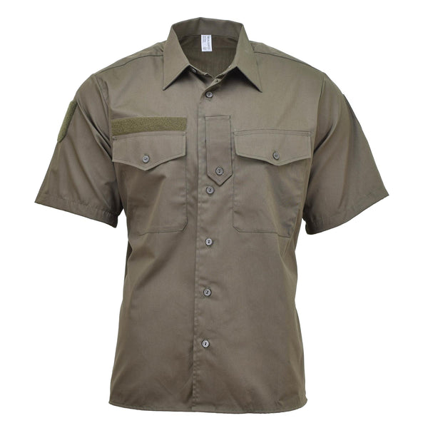 Chemise de combat légère originale de l'armée autrichienne M65 à manches courtes Olive BDU NEUF