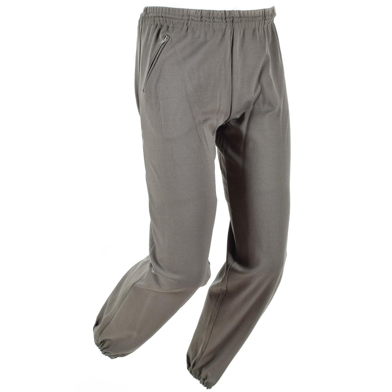 Pantalon d'entraînement de l'armée autrichienne authentique, survêtement de sport militaire vintage olive NEUF
