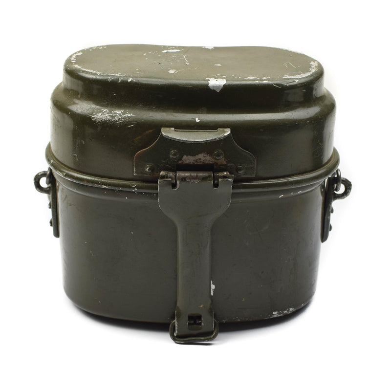 Véritable gamelle de l'armée hongroise. Lot de 2 casseroles militaires en aluminium