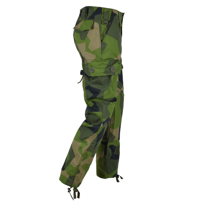 Pantalon de combat de style militaire suédois de marque TACGEAR Splinter camouflage cargo ripstop