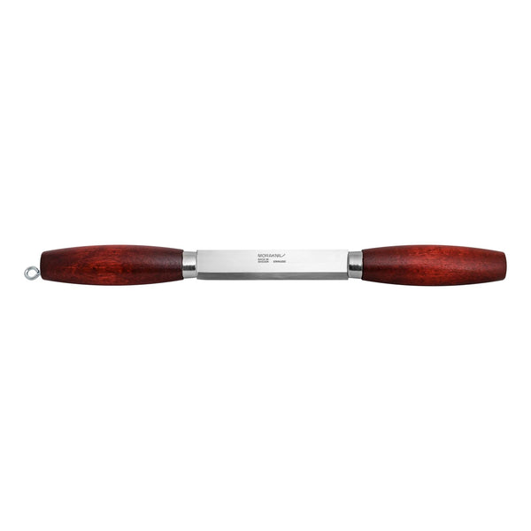 Couteau à fendre le bois classique MORAKNIV ROUGE, manche en bouleau recyclé en acier inoxydable