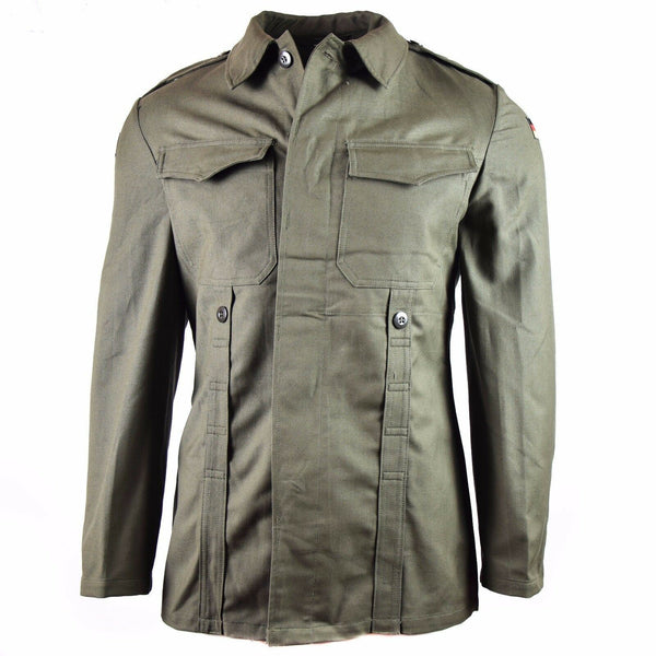 Veste Moleskine d'origine de l'armée allemande. Veste de campagne vintage BW olive drab