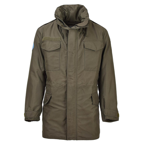Parka militaire autrichienne originale en Gore-Tex avec doublure, veste de pluie décontractée et formelle