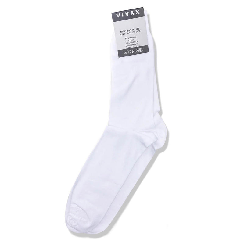 Chaussettes de sport VIVAX de qualité militaire belge, chaussures de randonnée et de camping unies blanches