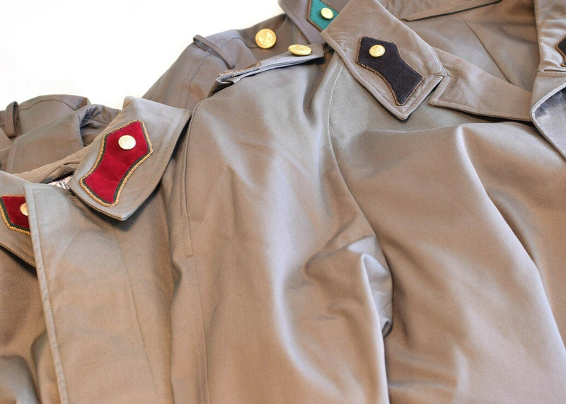 Véritable manteau de l'armée autrichienne, trench-coat militaire, veste longue grise