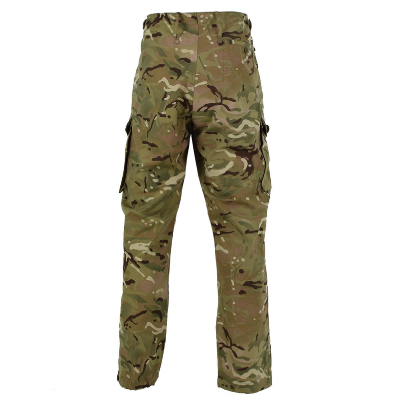 Pantalon de combat militaire MTP authentique de l'armée britannique pour troupes de campagne, coupe-vent