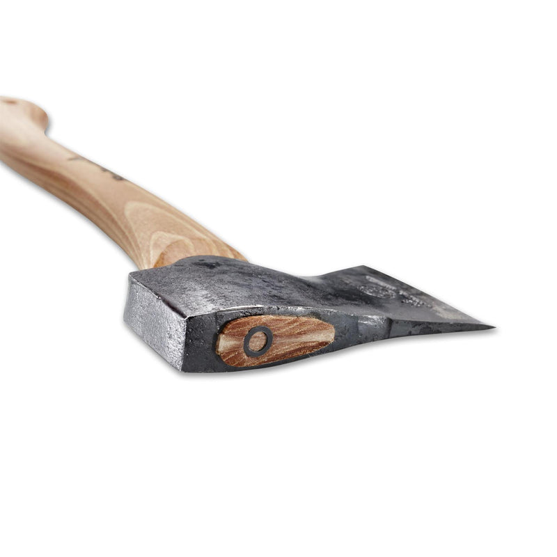 HULTAFORS Hultan hache de jardinage en acier au carbone, hachette tranchante comme un rasoir, manche en hickory