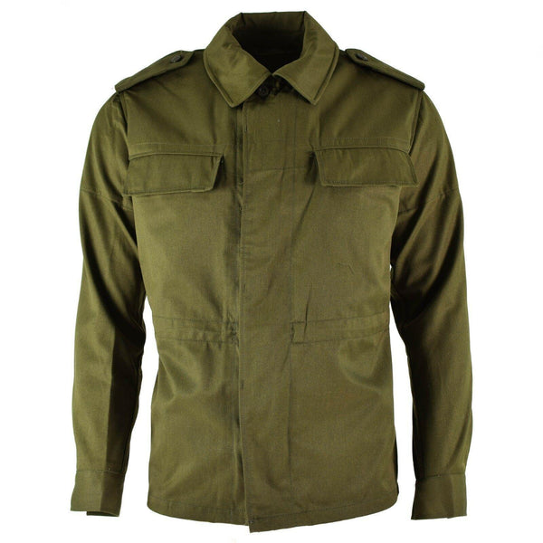 Veste de campagne vintage authentique de l'armée tchèque M85 militaire vert olive militaire CZ