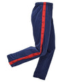 Pantalon de survêtement d'entraînement militaire italien original, athlétique à rayures rouges, bleu marine