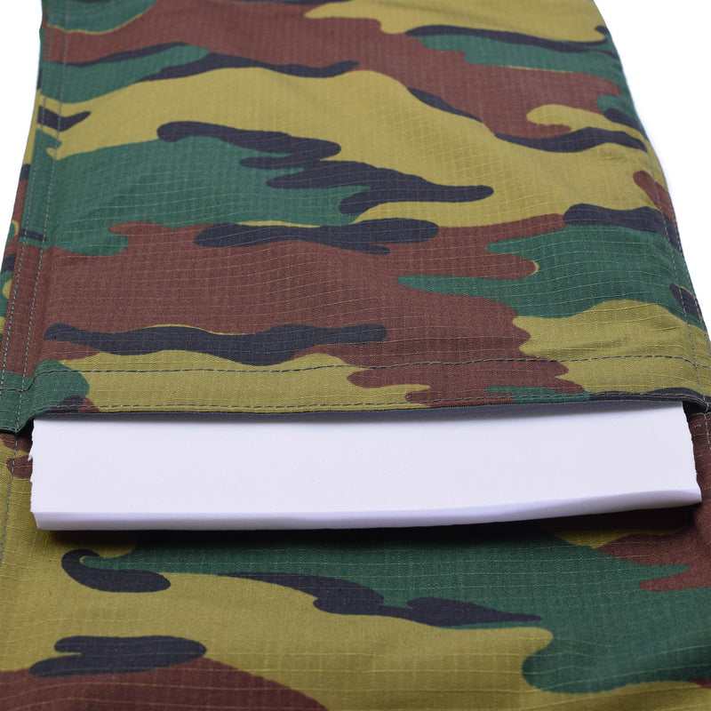 Pantalon de combat cargo de style armée belge de marque TACGEAR, camouflage puzzle ripstop