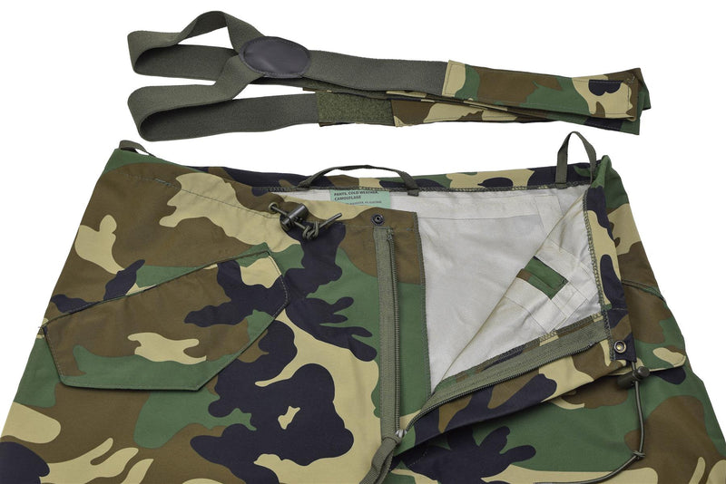 Pantalon de style militaire pour temps froid MIL-TEC, imperméable, coupe-vent, bretelles amovibles
