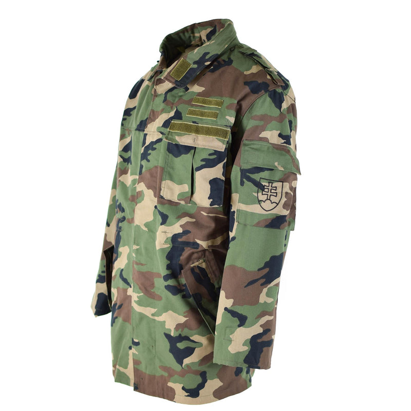 Veste de combat militaire originale vintage de l'armée slovaque M97 Camo NEUVE