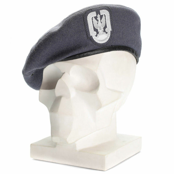 Véritable béret de parachutiste de l'armée militaire polonaise gris des forces aériennes polonaises NEUF