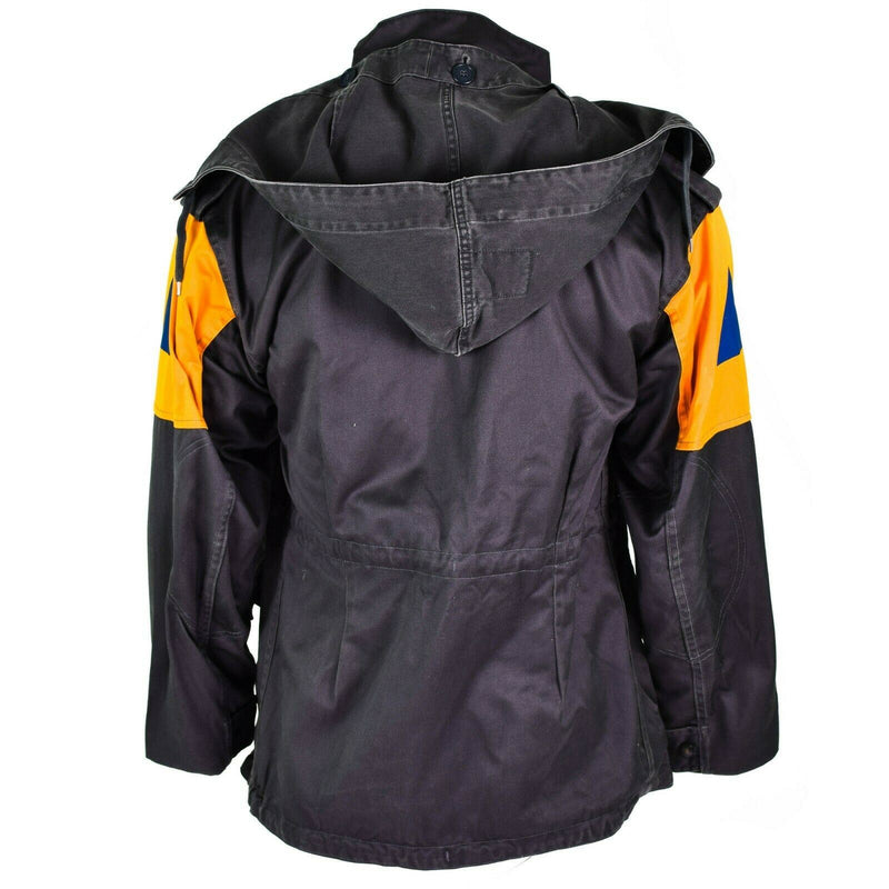 Veste de combat originale de l'armée danoise M84, surplus de terrain gris de la défense civile danoise