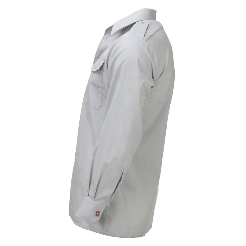 Chemises classiques originales de l'armée autrichienne, uniforme léger à manches longues, gris, NEUF