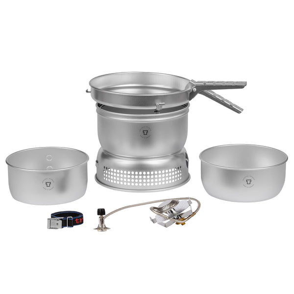 Ensemble de réchauds compacts ultralégers en aluminium Trangia avec brûleur à gaz liquide pour camping et randonnée