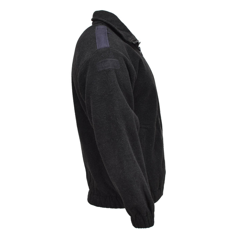 Veste polaire originale de la police militaire néerlandaise, pull chaud, pull d'hiver noir