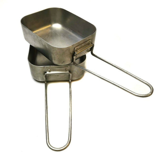 Gamelles en aluminium originales de l'armée néerlandaise Kit de cuisine Cuisinière Équipement militaire Bushcraft