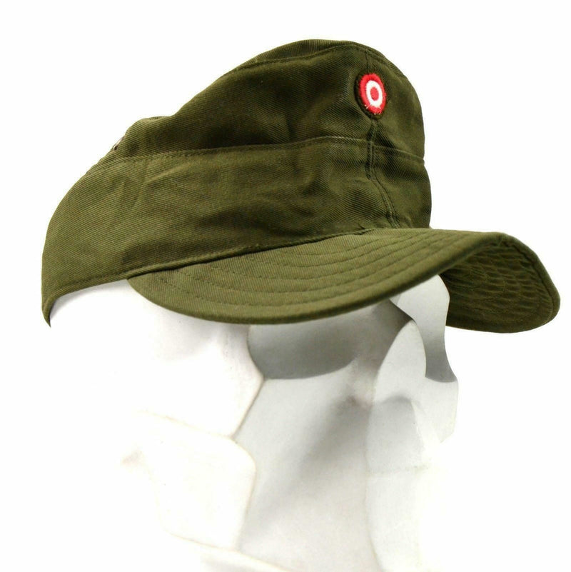 Casquette de combat authentique des troupes excédentaires militaires autrichiennes olive OD Austria