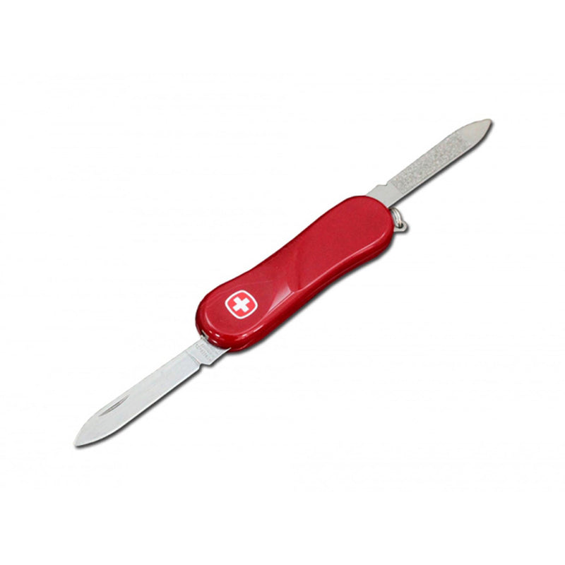 Couteau de poche pliant compact WENGER Evolution 80 en acier inoxydable fabriqué en Suisse NEUF