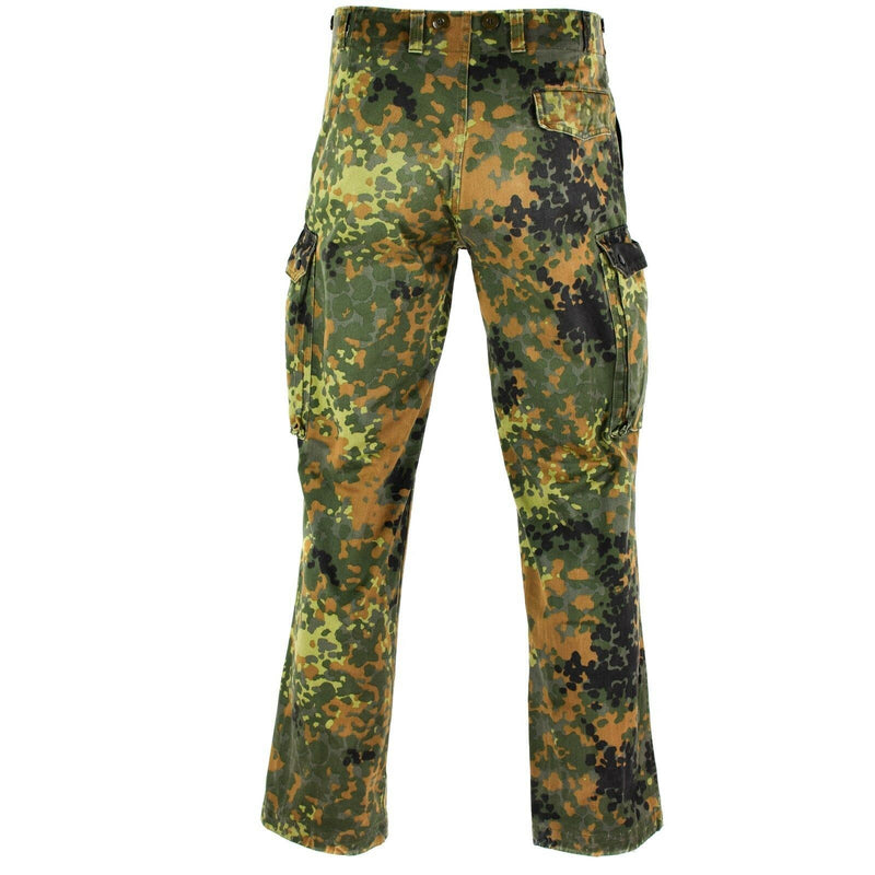 Pantalon de combat camouflage flecktarn de l'armée allemande authentique