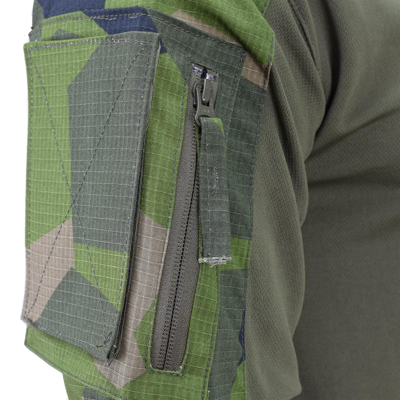 Chemises de combat de style militaire suédois de marque TACGEAR, sous-vêtements camouflage à éclats de terrain