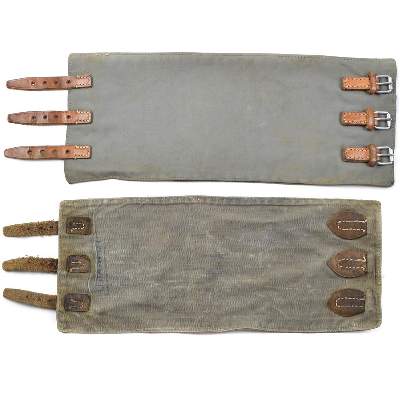 Guêtres de jambe originales de l'armée autrichienne M58. Guêtres de surplus militaire vintage