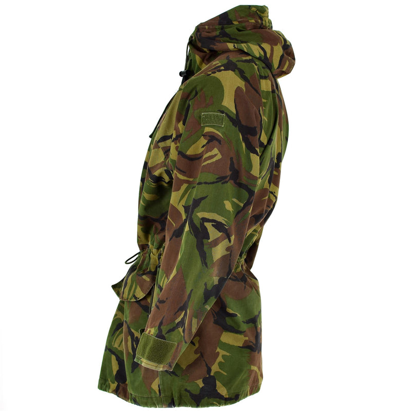 Véritable veste de combat de l'armée néerlandaise DPM goretex imperméable camouflage surplus parka