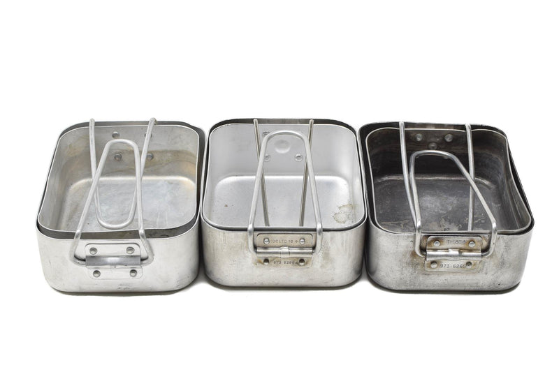 Gamelles militaires britanniques originales en aluminium pour randonnée, camping, extérieur