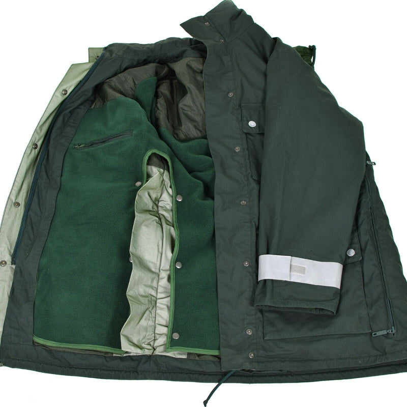 Véritable veste de police allemande GoreTex verte imperméable BGS Parka Border Guard