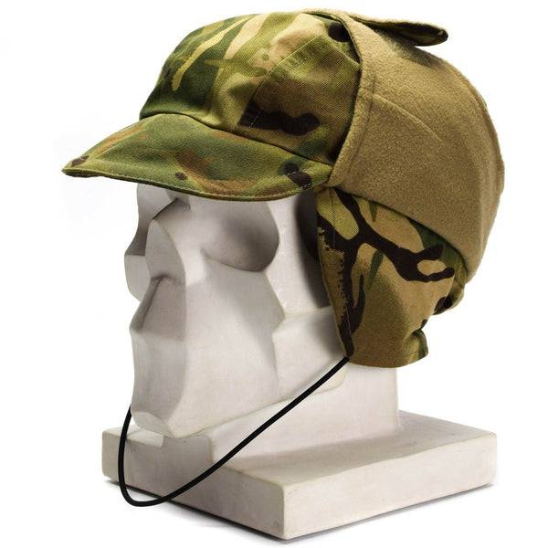 Casquette Gore Tex imperméable et authentique de l'armée britannique MTP Camo doublée pour temps froid