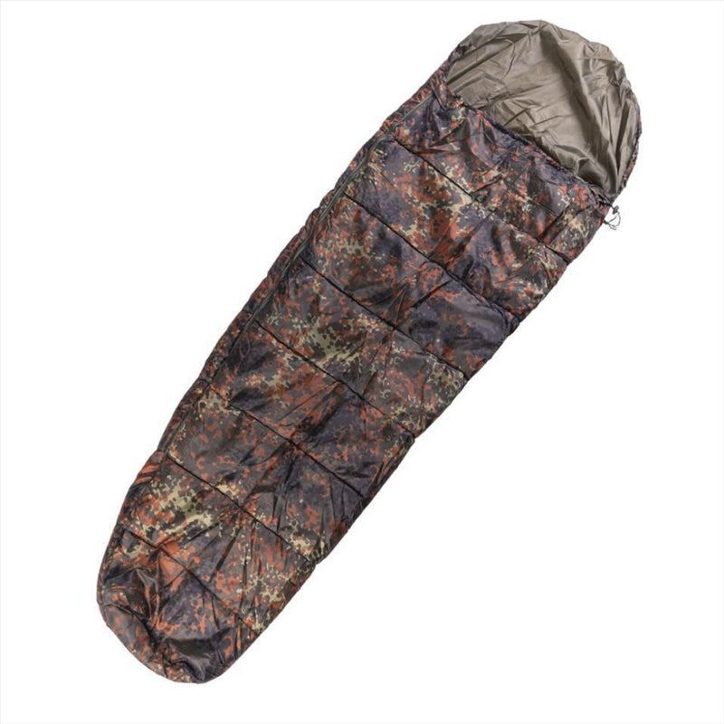 Sac de couchage de commando mil-tec 225cm 2 voies zipper côté gauche légère