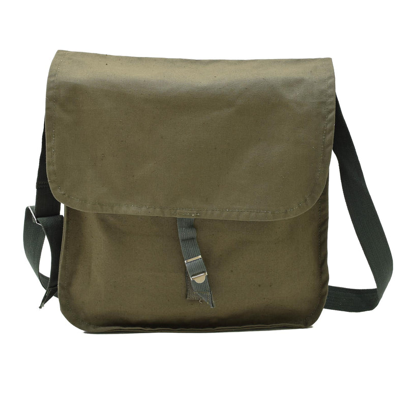 Sac à bandoulière olive original de l'armée bulgare avec bandoulière réglable pour voyage en plein air NEUF