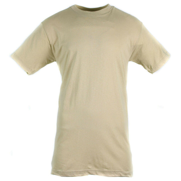 Véritable T-shirt de l'armée américaine Chemise en coton peigné kaki à manches courtes militaire NEUF