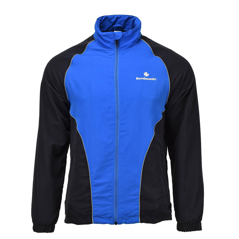 Authentique veste de survêtement militaire allemande Bundeswehr, chemises de sport, bleu noir