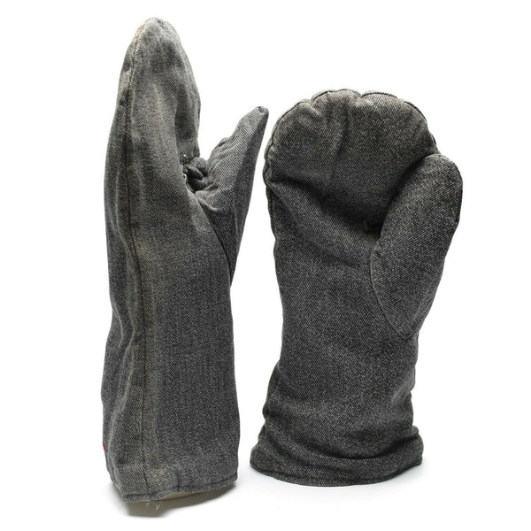 Mitaines d'hiver originales de l'armée suisse avec doublure en flanelle Gantelets militaires