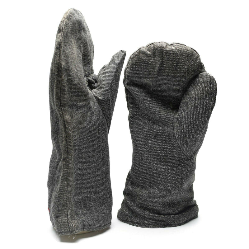 Mitaines d'hiver originales de l'armée suisse avec doublure en flanelle Gantelets militaires